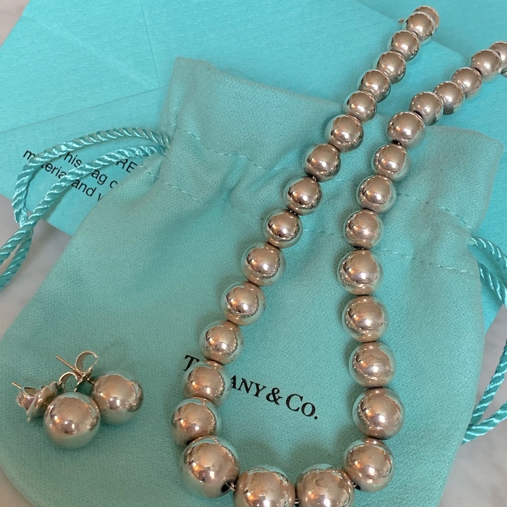 Tiffany & Co Silver Ball earrings
